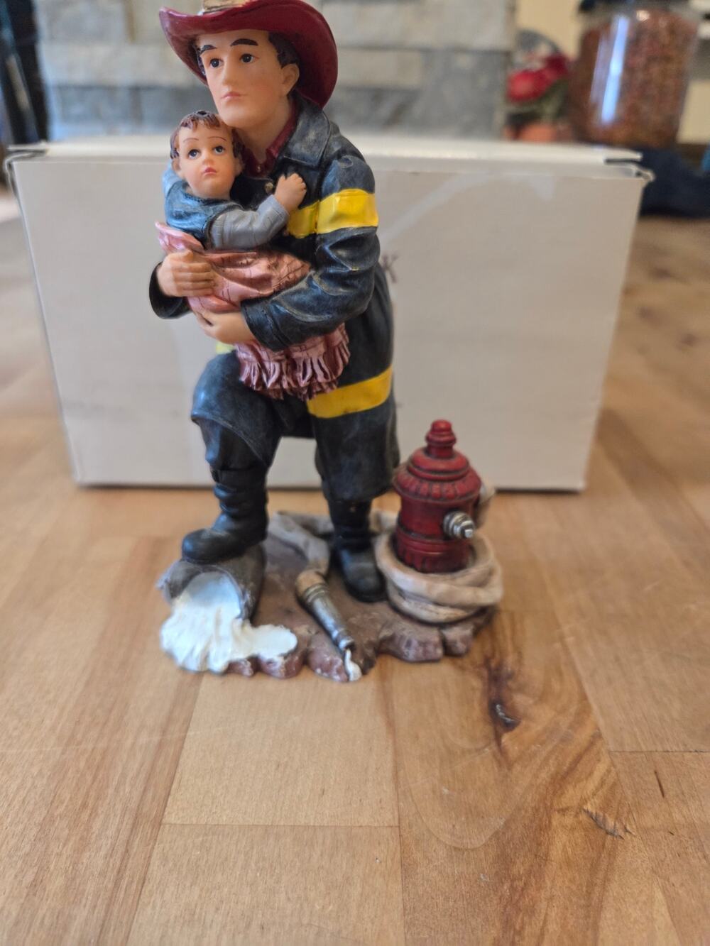 Red Hats of Courage 'Hero' Firefighter Figurine